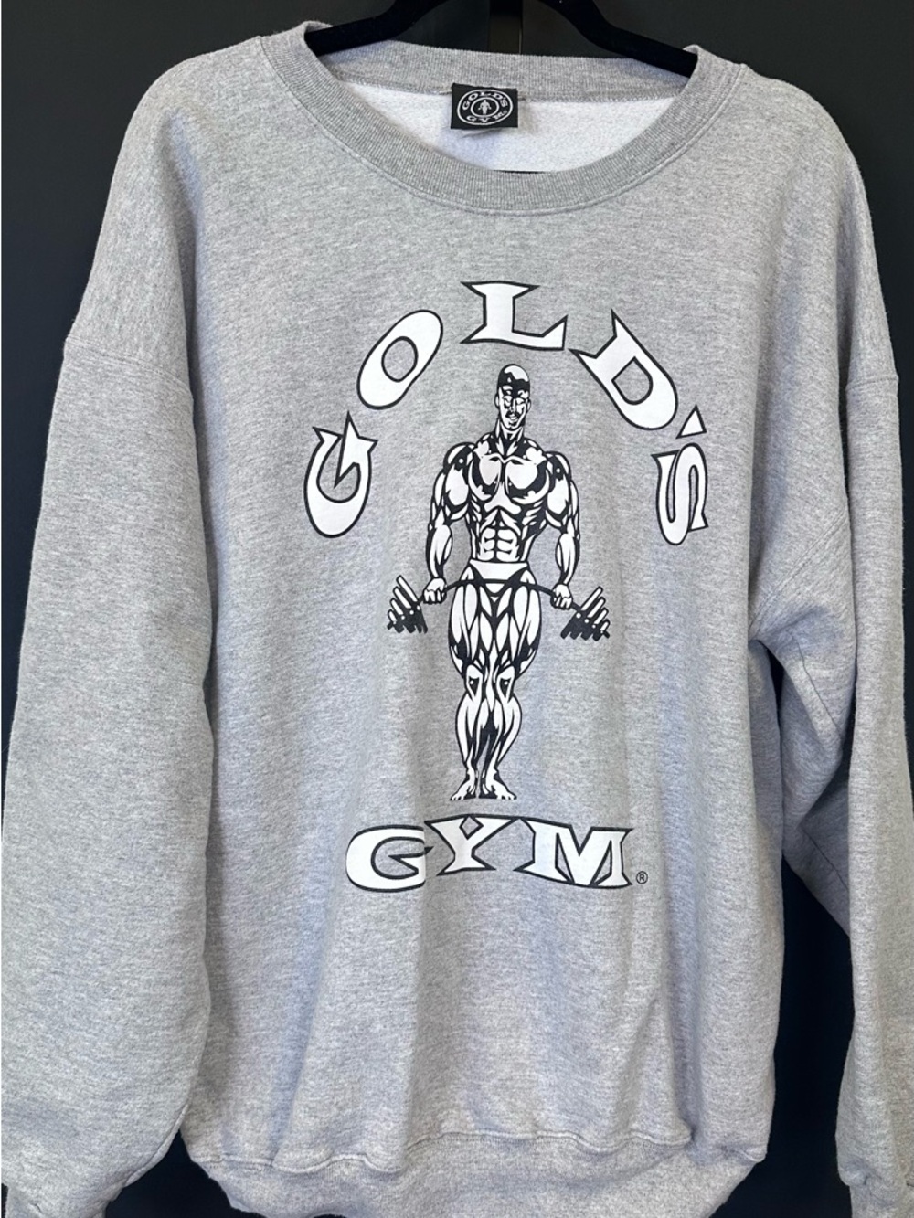 #204- Men's‎ Gold’s Gym Gray Crewneck Sweatshirt - Picture 4 of 7